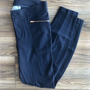 Athleta Ponte Moto navy leggings worn once